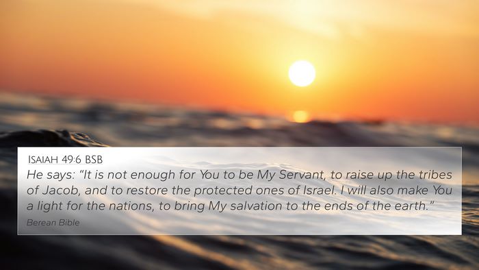 Isaiah 49:6 BSB Bible Verse Image