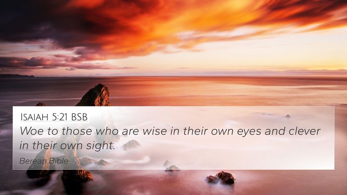 Isaiah 5:21 BSB Bible Verse Image