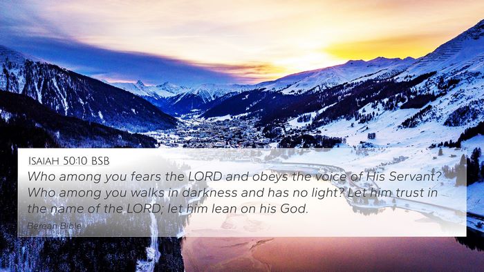 Isaiah 50:10 BSB Bible Verse Image