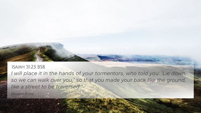Isaiah 51:23 BSB Bible Verse Image