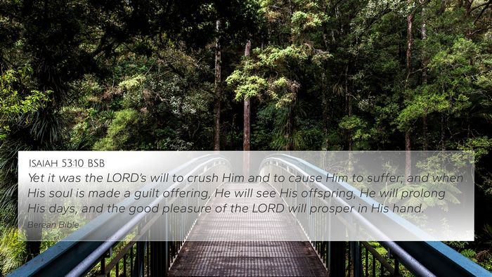 Isaiah 53:10 BSB Bible Verse Image