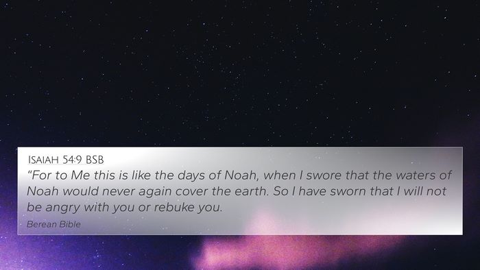 Isaiah 54:9 BSB Bible Verse Image