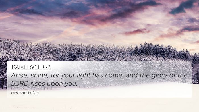 Isaiah 60:1 BSB Bible Verse Image