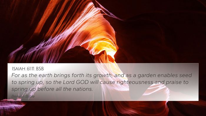Isaiah 61:11 BSB Bible Verse Image