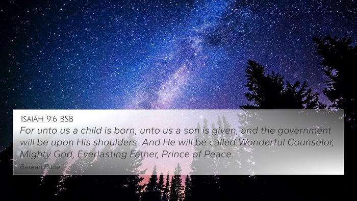 Isaiah 9:6 BSB Bible Verse Image