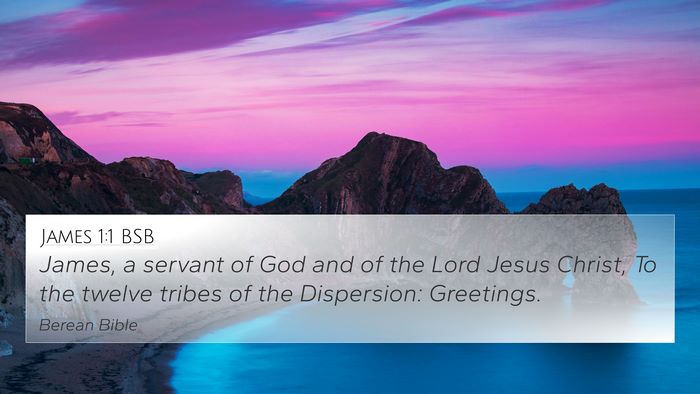 James 1:1 BSB Bible Verse Image