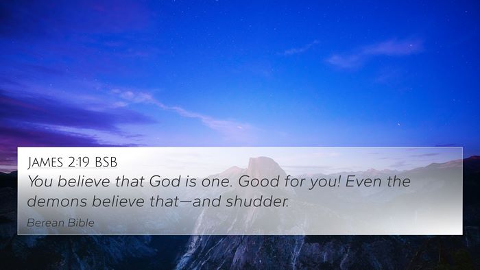 James 2:19 BSB Bible Verse Image