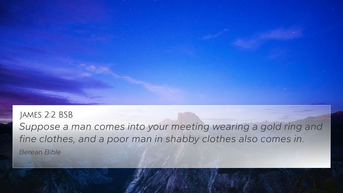 James 2:2 BSB Bible Verse Image