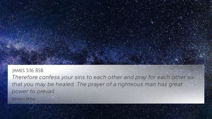 James 5:16 BSB Bible Verse Image
