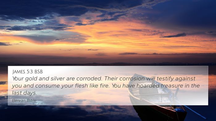 James 5:3 BSB 4K Wallpaper - Your gold and silver are corroded. Their - 4K Wallpaper Bible Verse