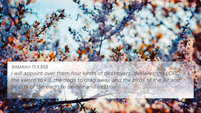 Jeremiah 15:3 BSB Bible Verse Image