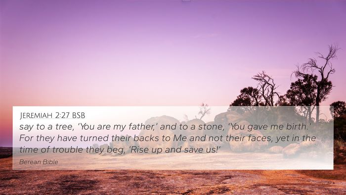Jeremiah 2:27 BSB Bible Verse Image