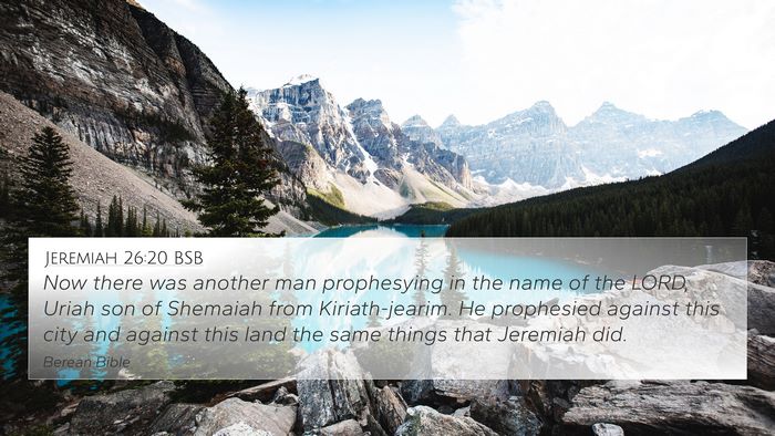 Jeremiah 26:20 BSB Bible Verse Image
