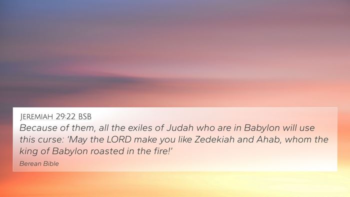 Jeremiah 29:22 BSB Bible Verse Image