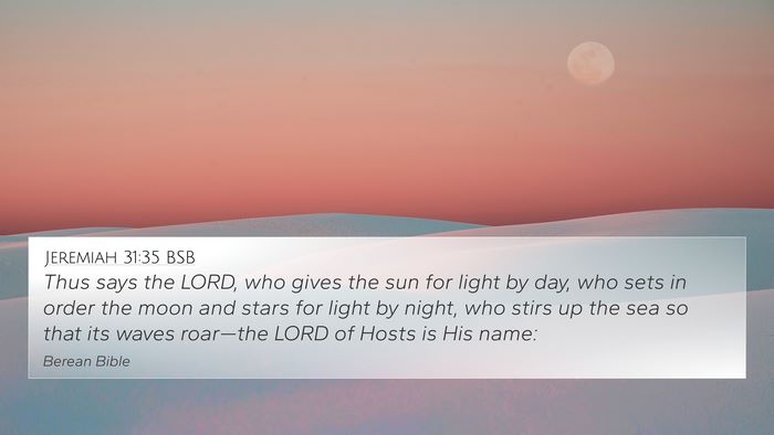 Jeremiah 31:35 BSB Bible Verse Image