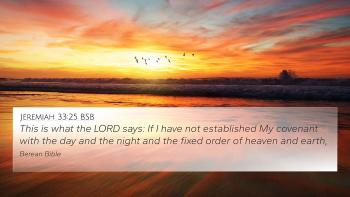 Jeremiah 33:25 BSB Bible Verse Image