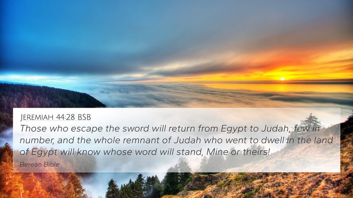 Jeremiah 44:28 BSB Bible Verse Image