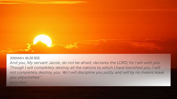 Jeremiah 46:28 BSB Bible Verse Image
