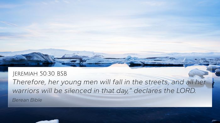 Jeremiah 50:30 BSB Bible Verse Image