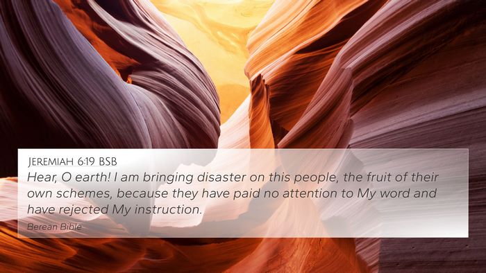 Jeremiah 6:19 BSB Bible Verse Image