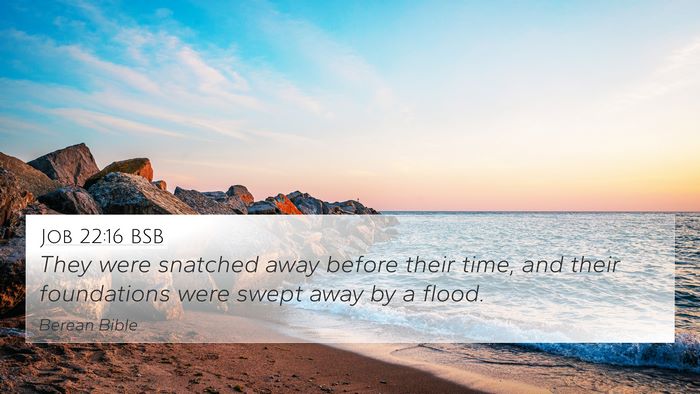 Job 22:16 BSB Bible Verse Image