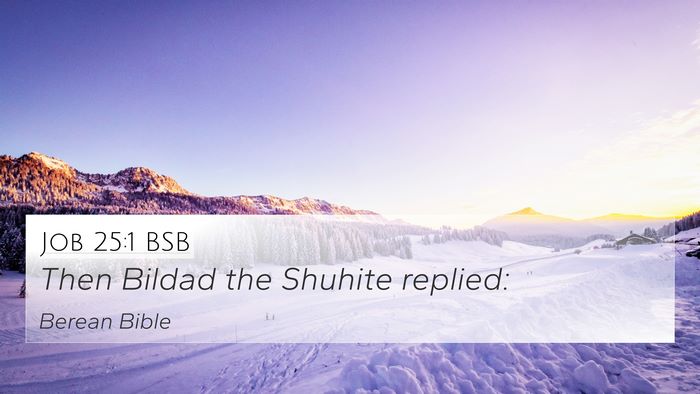 Job 25:1 BSB Bible Verse Image