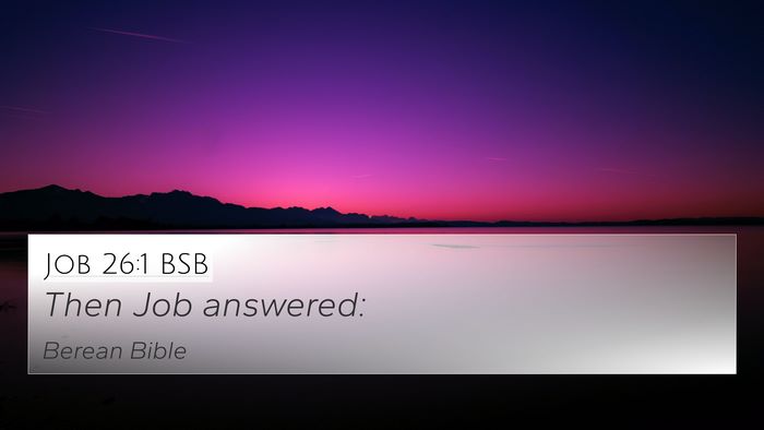 Job 26:1 BSB Bible Verse Image