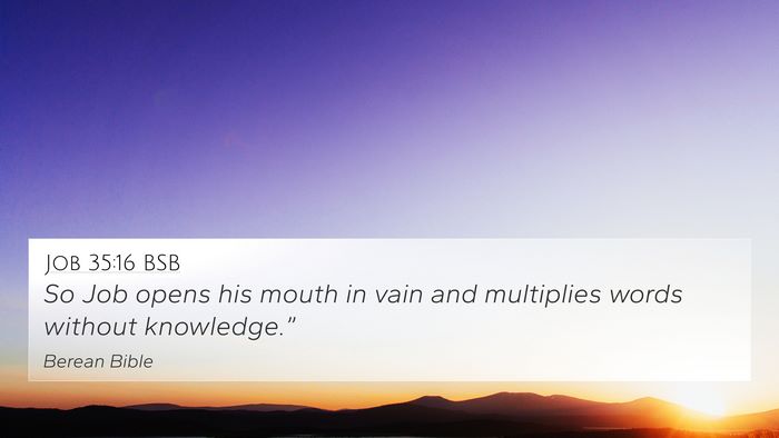 Job 35:16 BSB Bible Verse Image