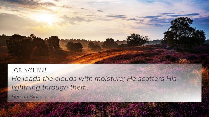 Job 37:11 BSB Bible Verse Image