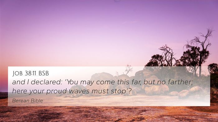 Job 38:11 BSB Bible Verse Image