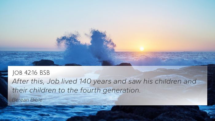 Job 42:16 BSB Bible Verse Image