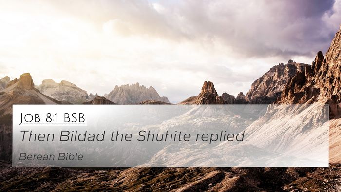 Job 8:1 BSB Bible Verse Image