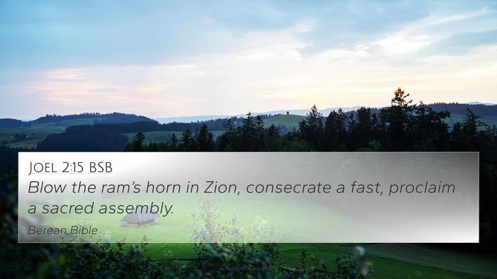 Joel 2:15 BSB Bible Verse Image