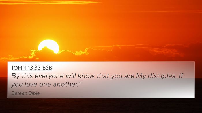 John 13:35 BSB Bible Verse Image