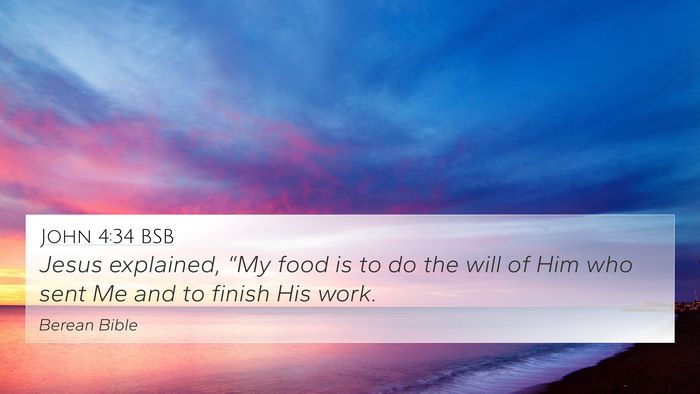 John 4:34 BSB Bible Verse Image
