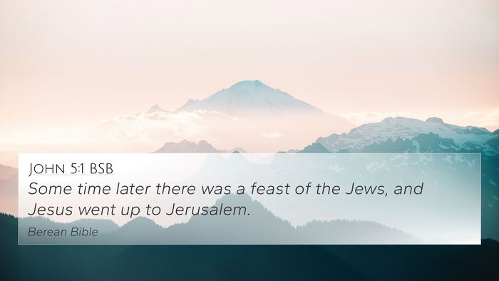 John 5:1 BSB 4K Wallpaper - Some time later there was a feast of the Jews, - 4K Wallpaper Bible Verse