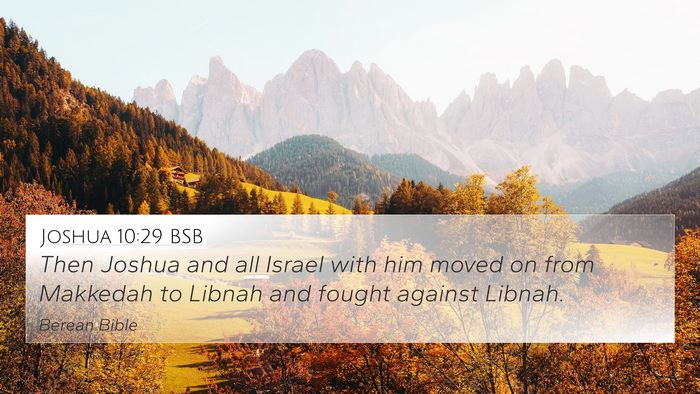 Joshua 10:29 BSB Bible Verse Image