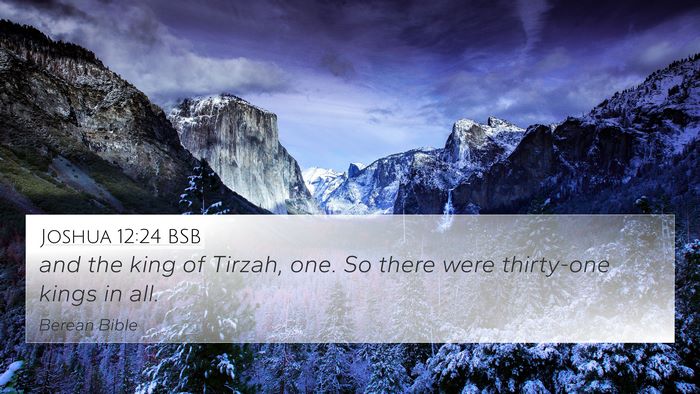 Joshua 12:24 BSB Bible Verse Image
