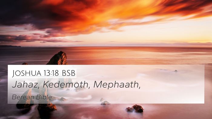 Joshua 13:18 BSB Bible Verse Image