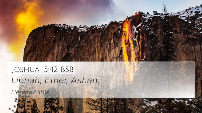 Joshua 15:42 BSB Bible Verse Image