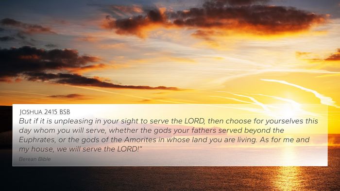 Joshua 24:15 BSB Bible Verse Image