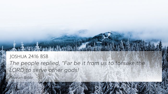 Joshua 24:16 BSB Bible Verse Image