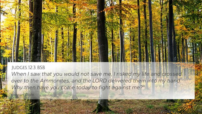 Judges 12:3 BSB Bible Verse Image