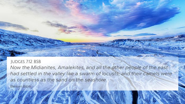 Judges 7:12 BSB Bible Verse Image