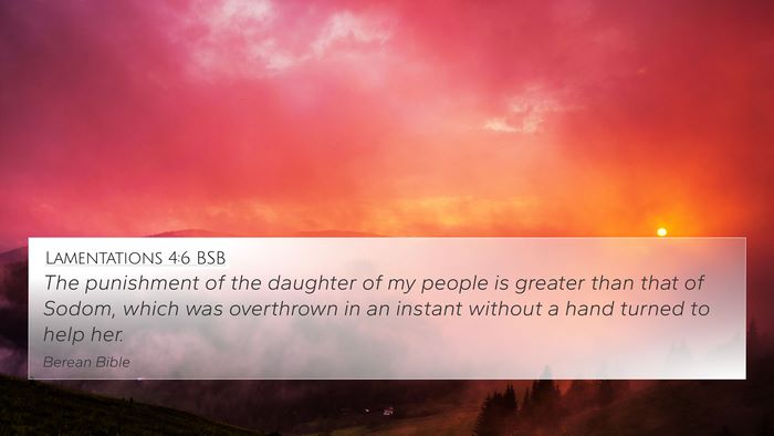 Lamentations 4:6 BSB Bible Verse Image