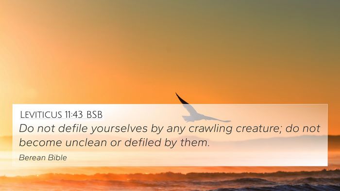 Leviticus 11:43 BSB Bible Verse Image