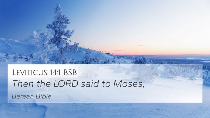 Leviticus 14:1 BSB Bible Verse Image