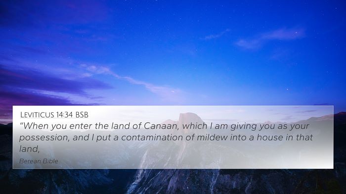 Leviticus 14:34 BSB Bible Verse Image