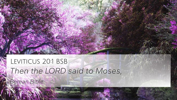 Leviticus 20:1 BSB 4K Wallpaper - Then the LORD said to - 4K Wallpaper Bible Verse