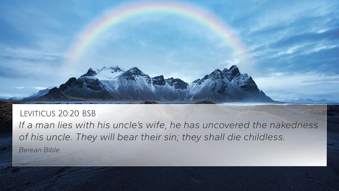 Leviticus 20:20 BSB Bible Verse Image